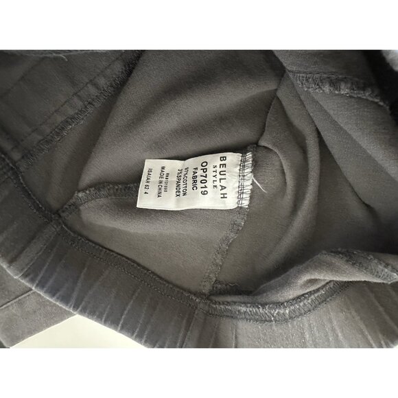 Beulah Style Women's Size S Moto Gray Stretch Pull On Jegging/Pants w/ Zip Hem - Picture 5 of 6